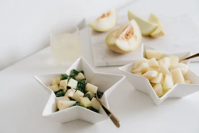Aprendiendo a cortar el melón 4 02 MELON TIPO DE CORTE TROCITOS